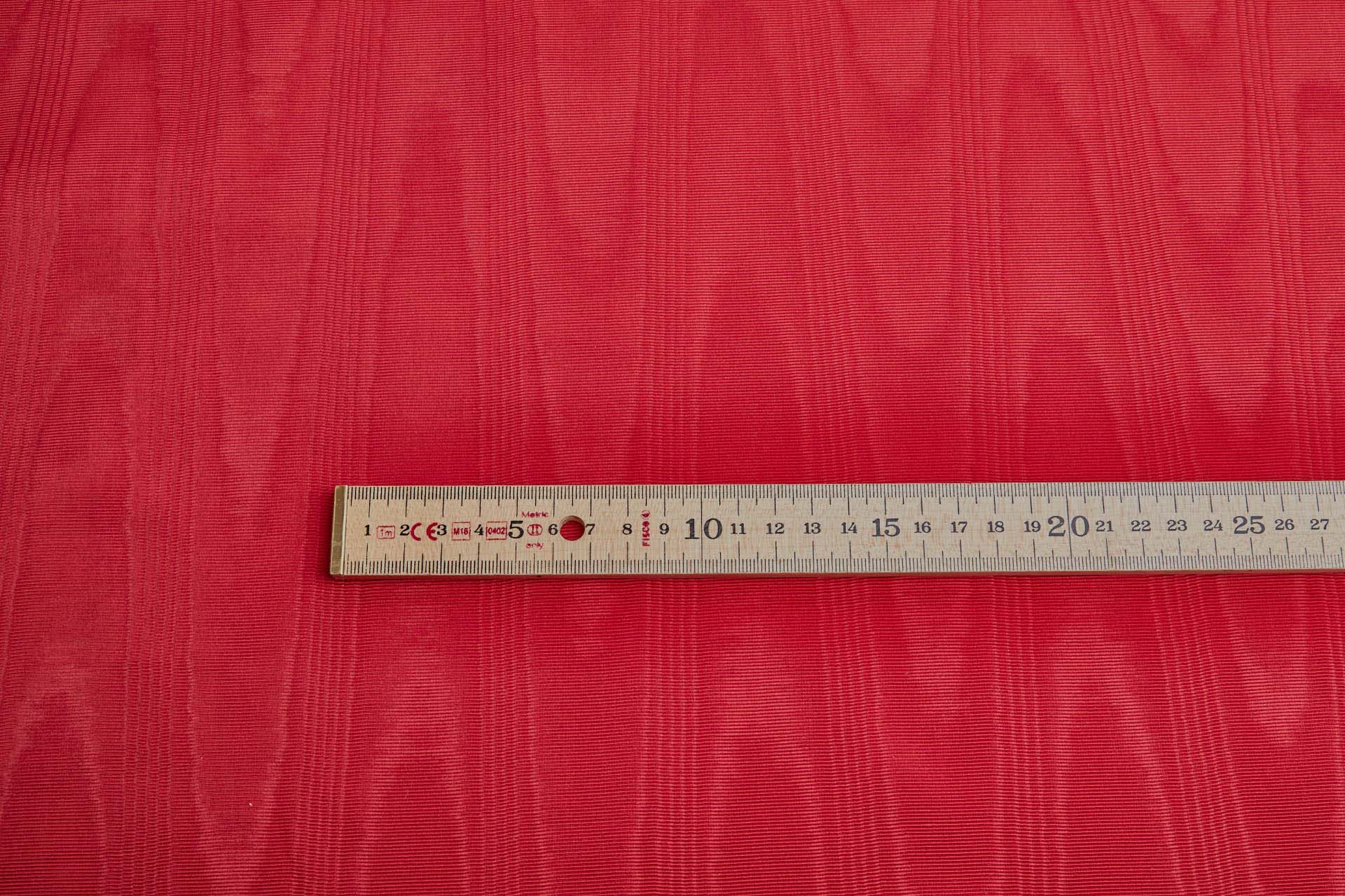 French Acetate and Cotton Moire Grosgrain - Red fabric, image 7 of 8