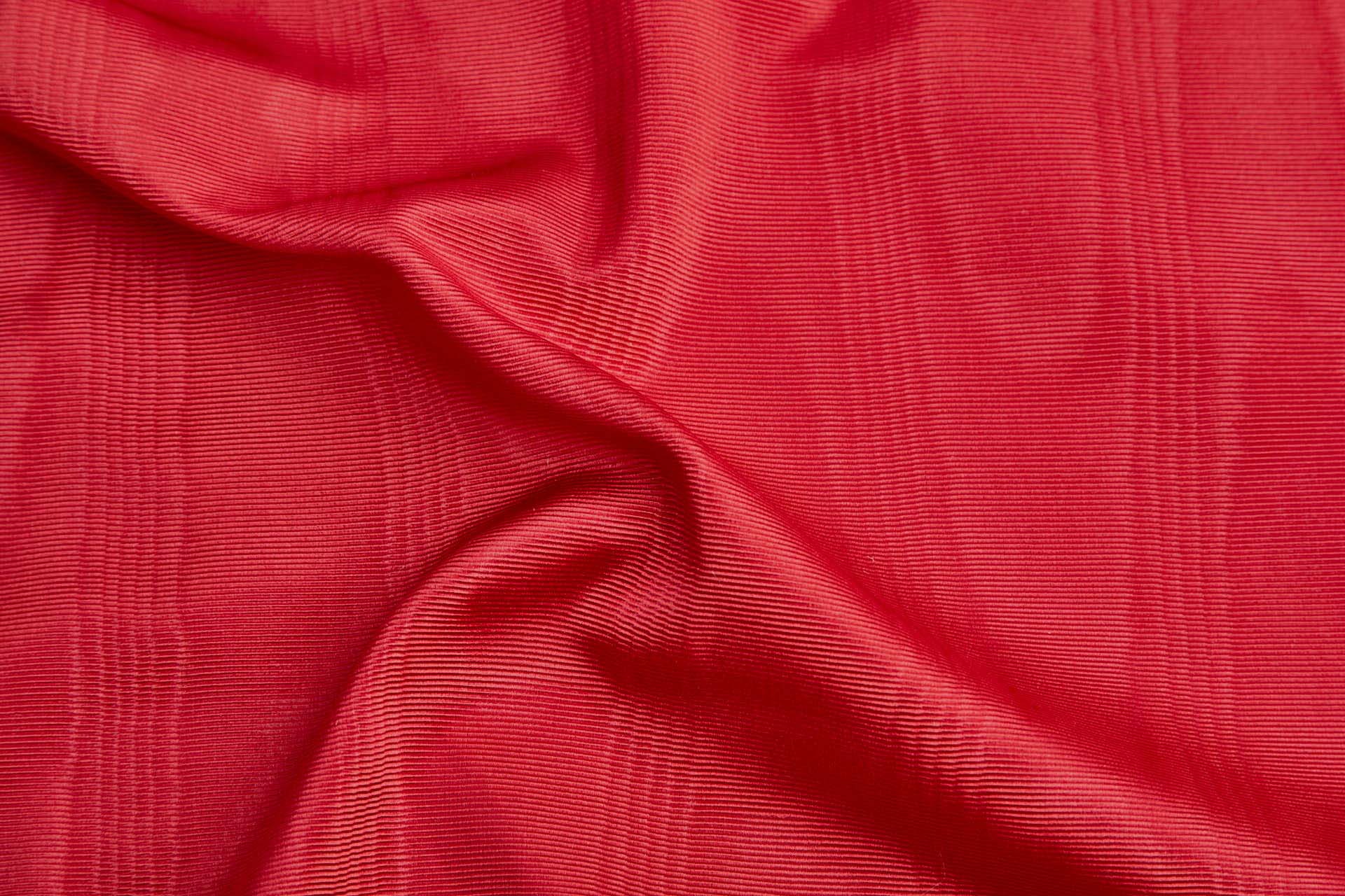 French Acetate and Cotton Moire Grosgrain - Red fabric, image 4 of 8