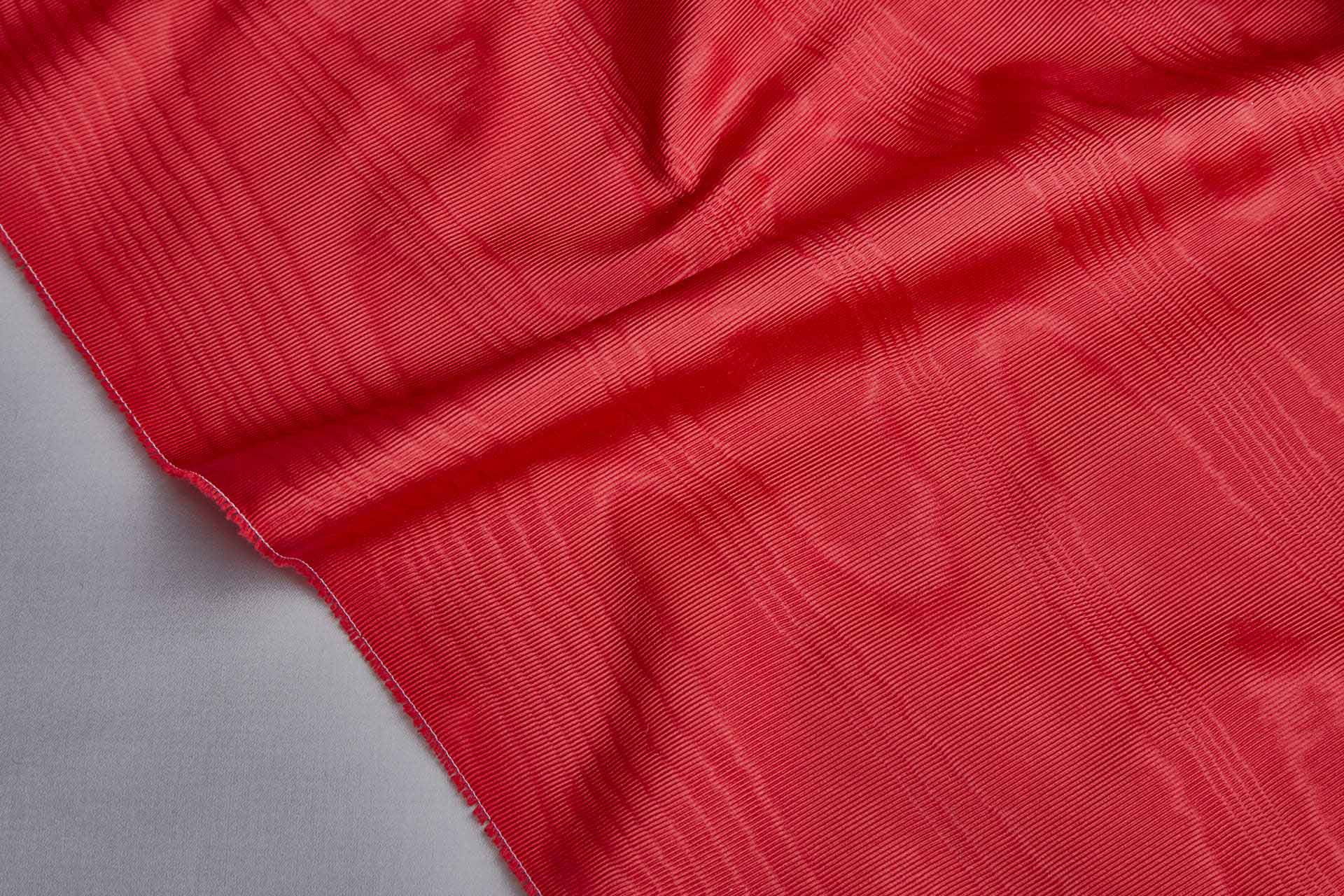 French Acetate and Cotton Moire Grosgrain - Red fabric, image 6 of 8