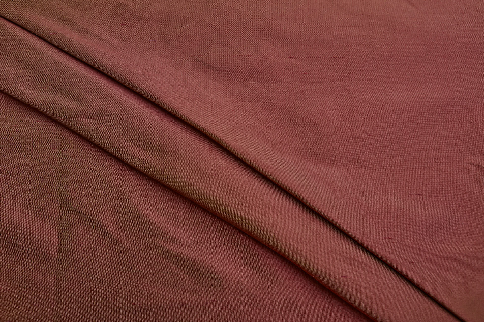 Silk Dupion - Deep Red shot Chartreuse fabric, image 2 of 6