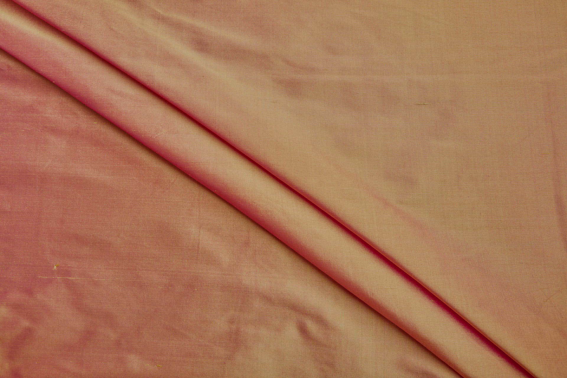 Silk Dupion - Shocking Pink shot Yellow fabric, image 7 of 7
