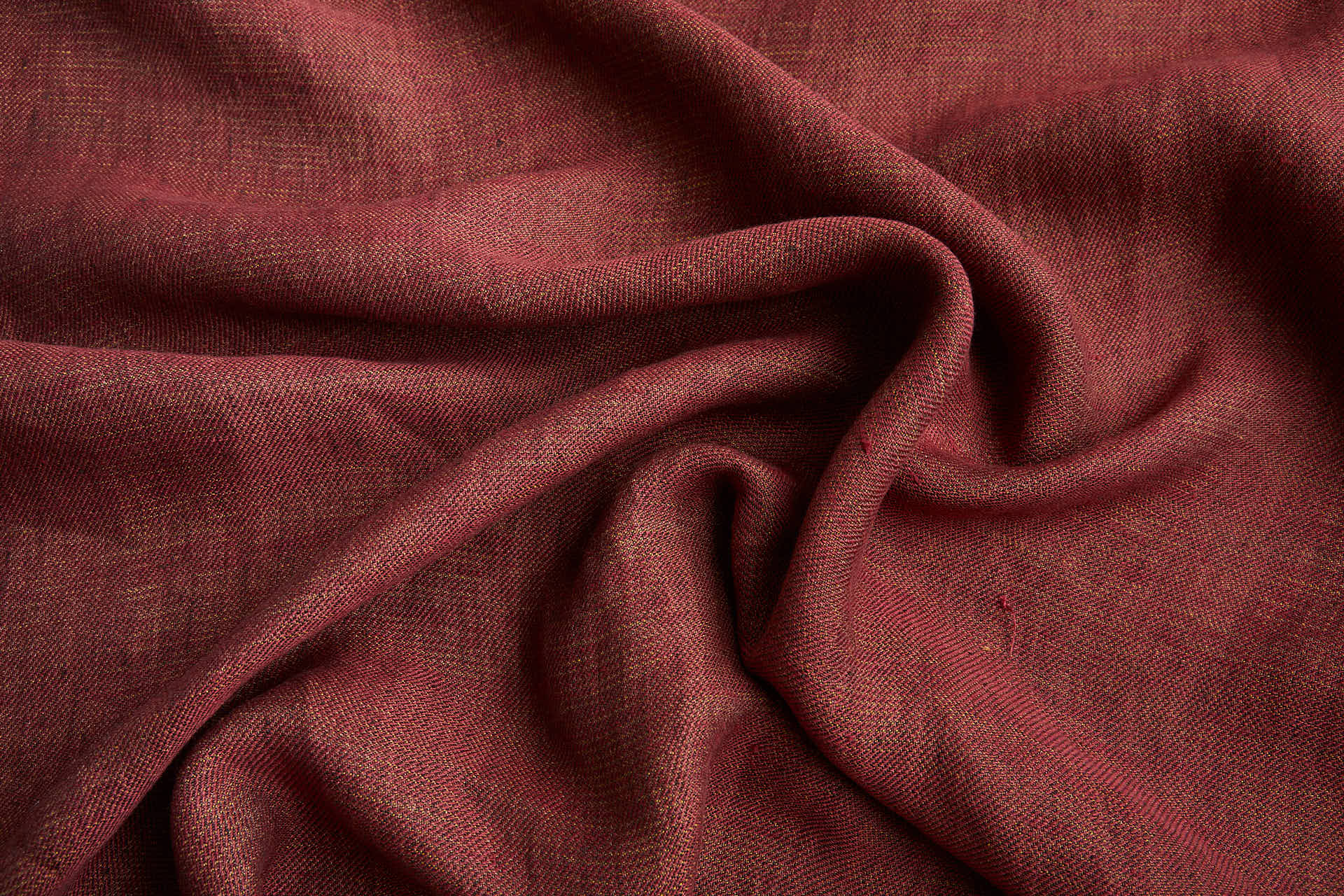 Reversible Linen Weave - Firebrick, Ochre and Brown fabric, image 8 of 11