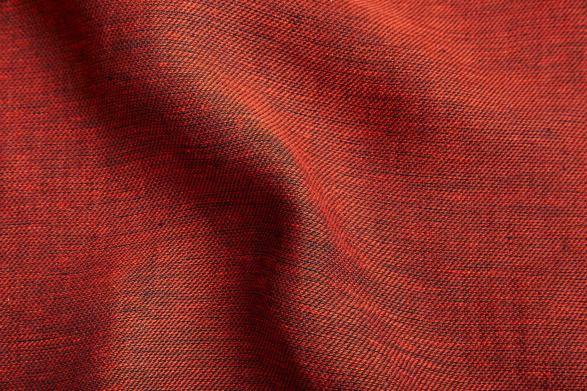 Reversible Linen Weave - Red, Black and Inky Blue fabric, image 9 of 12