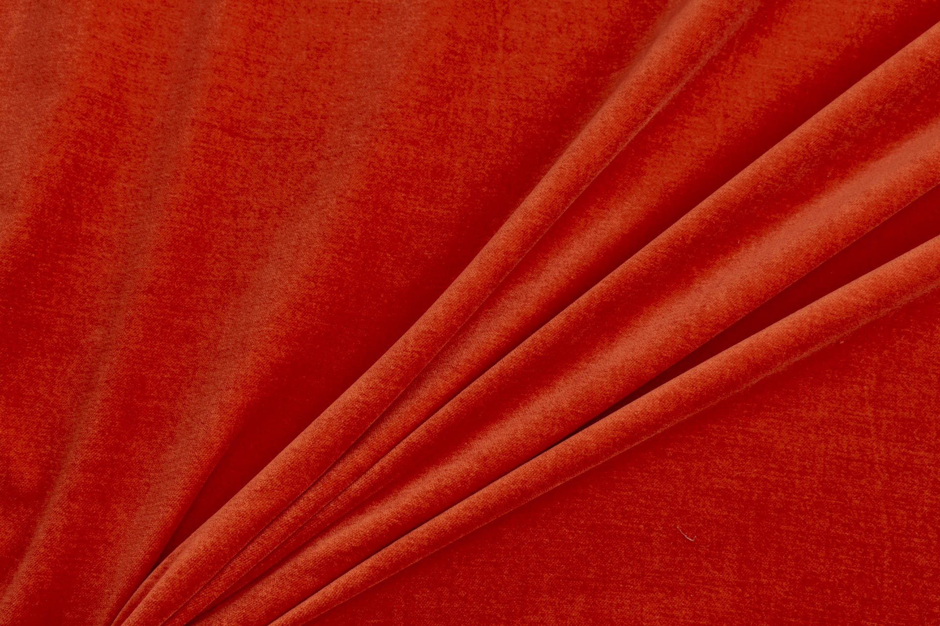 Italian Stretch Cotton Velvet - Orange fabric, image 2 of 5