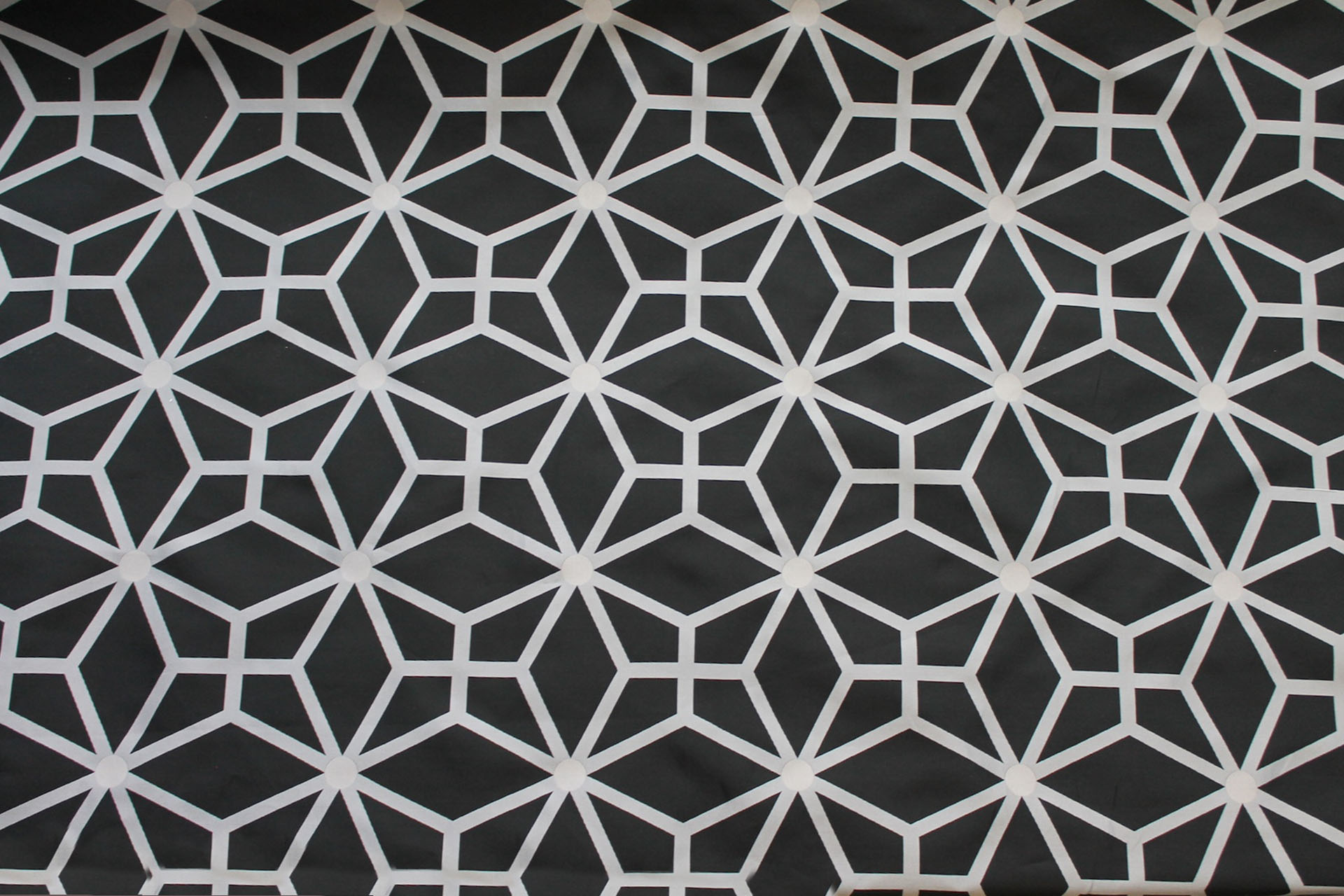 Geometric Brocade - Black Grey fabric, image 2 of 9