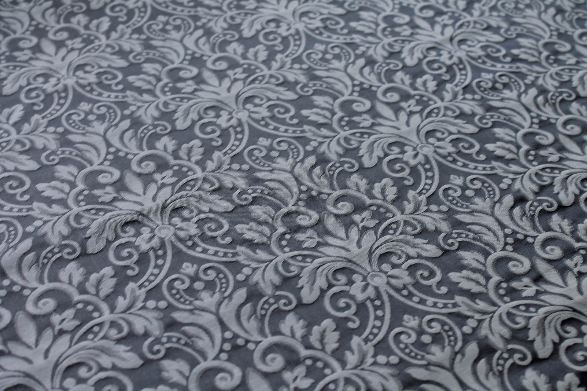 Classic Brocade - Two Shades of Grey fabric, image 2 of 6