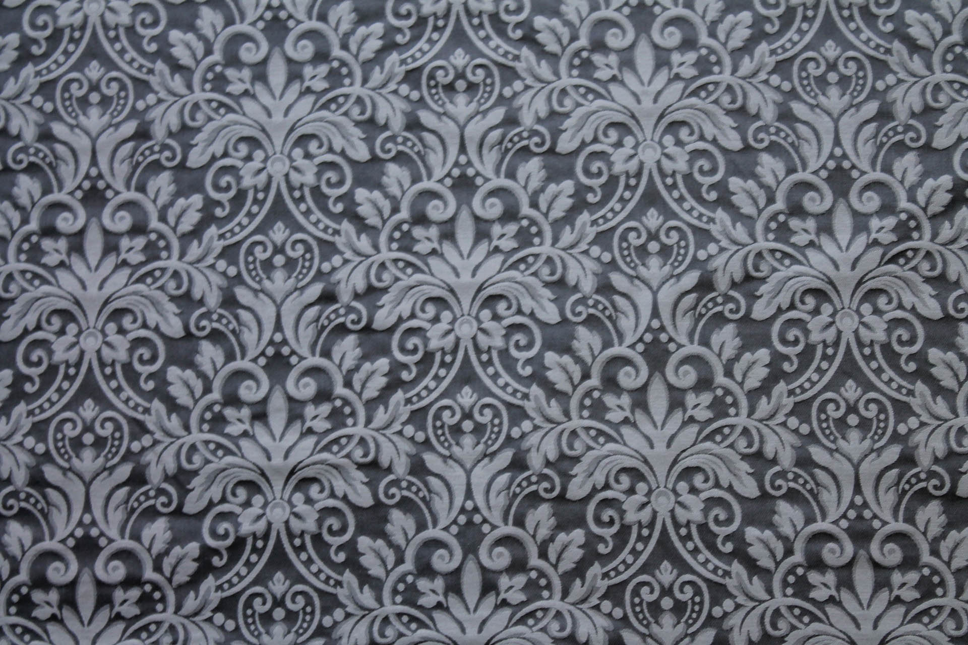 Classic Brocade - Two Shades of Grey fabric, image 3 of 6