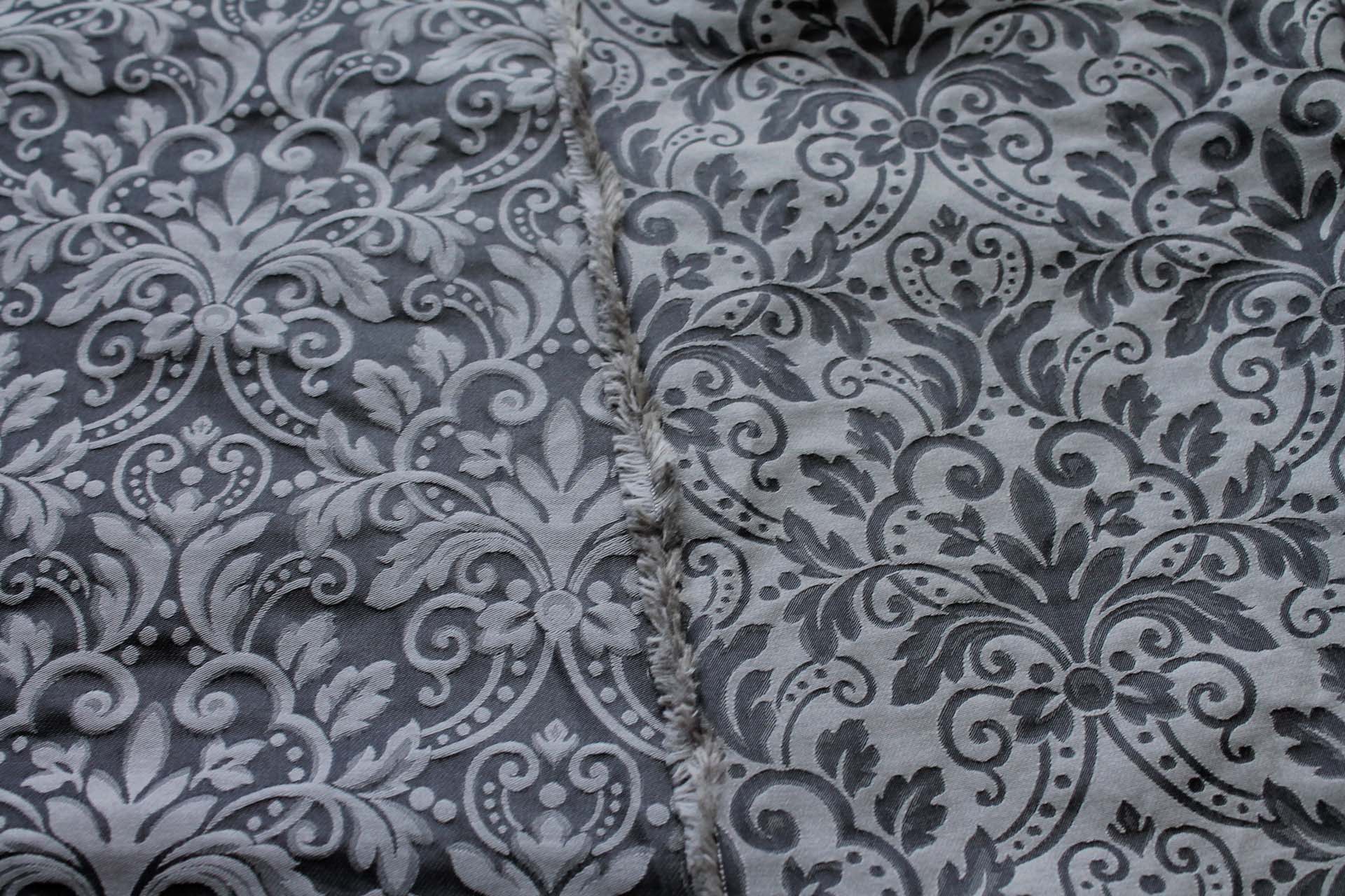 Classic Brocade - Two Shades of Grey fabric, image 5 of 6
