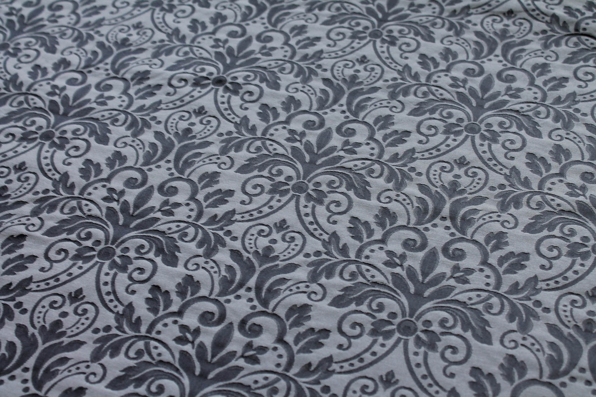 Classic Brocade - Two Shades of Grey fabric, image 6 of 6
