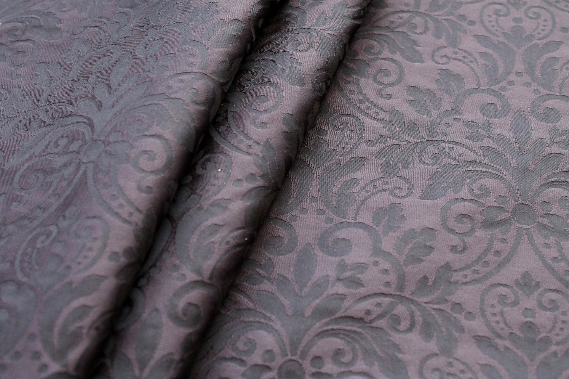 Classic Brocade - Anthracite and Black fabric, image 2 of 8
