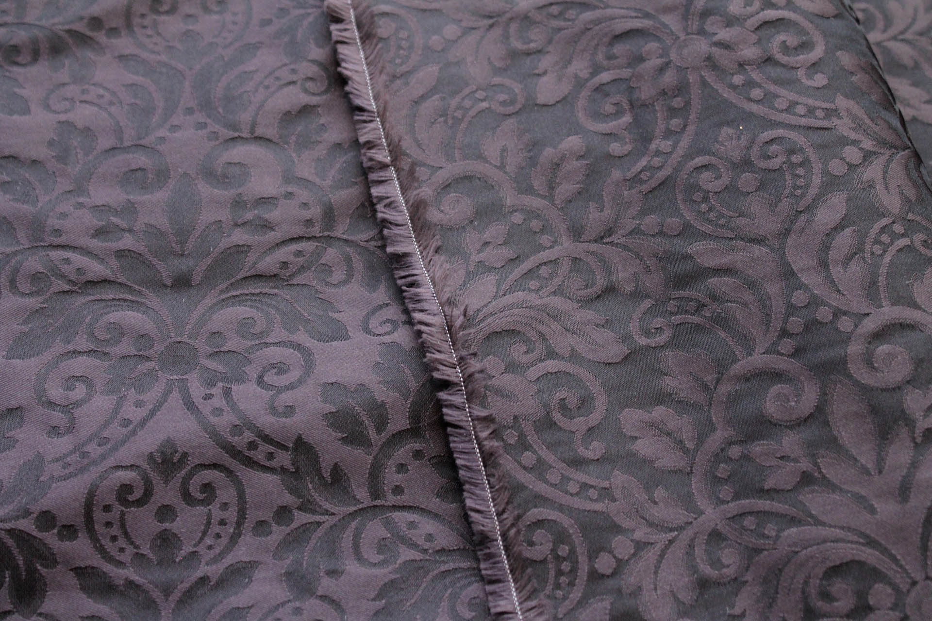 Classic Brocade - Anthracite and Black fabric, image 3 of 8