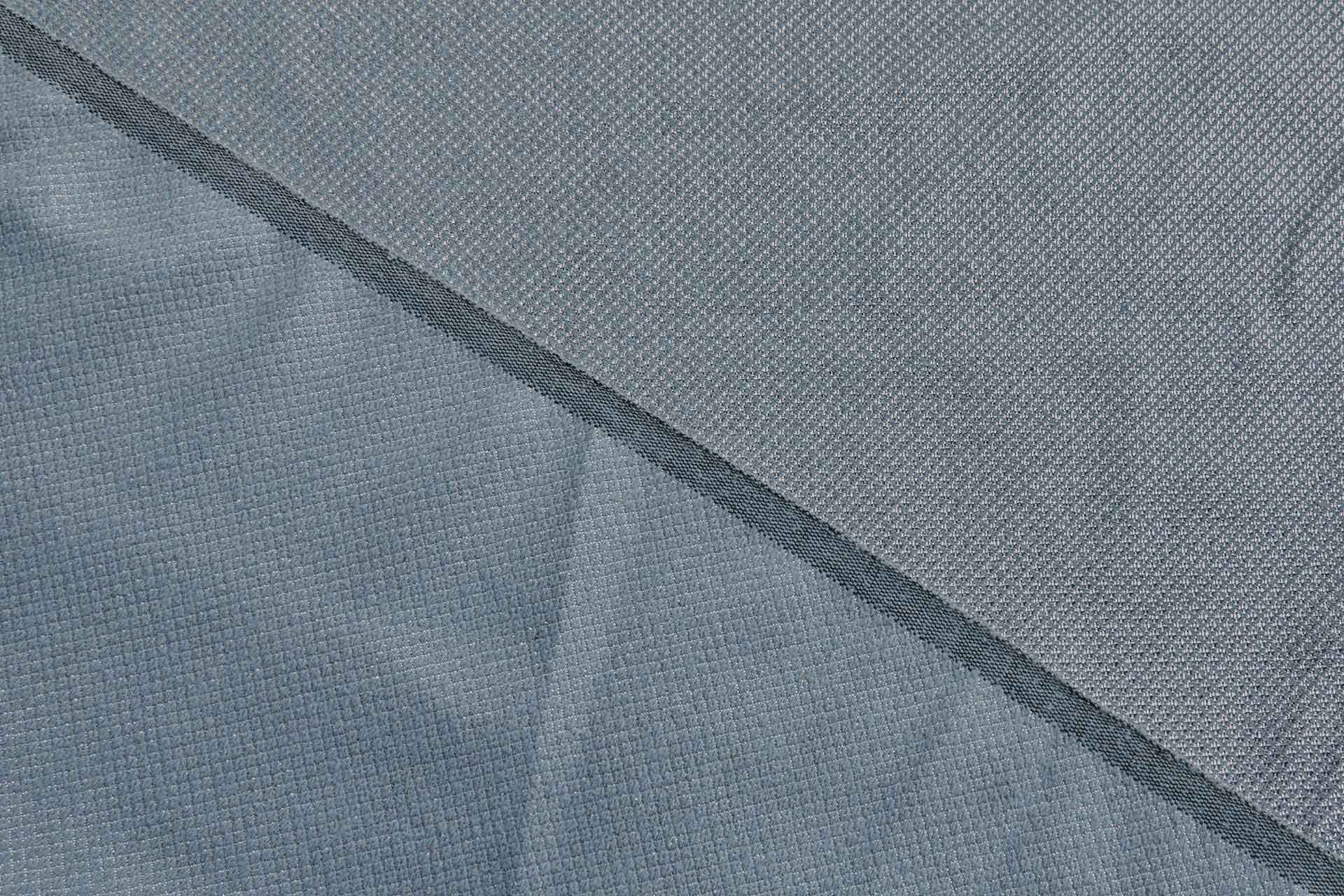 Silk and Lurex Mini Diamond Brocade - Sky Blue / Silver fabric