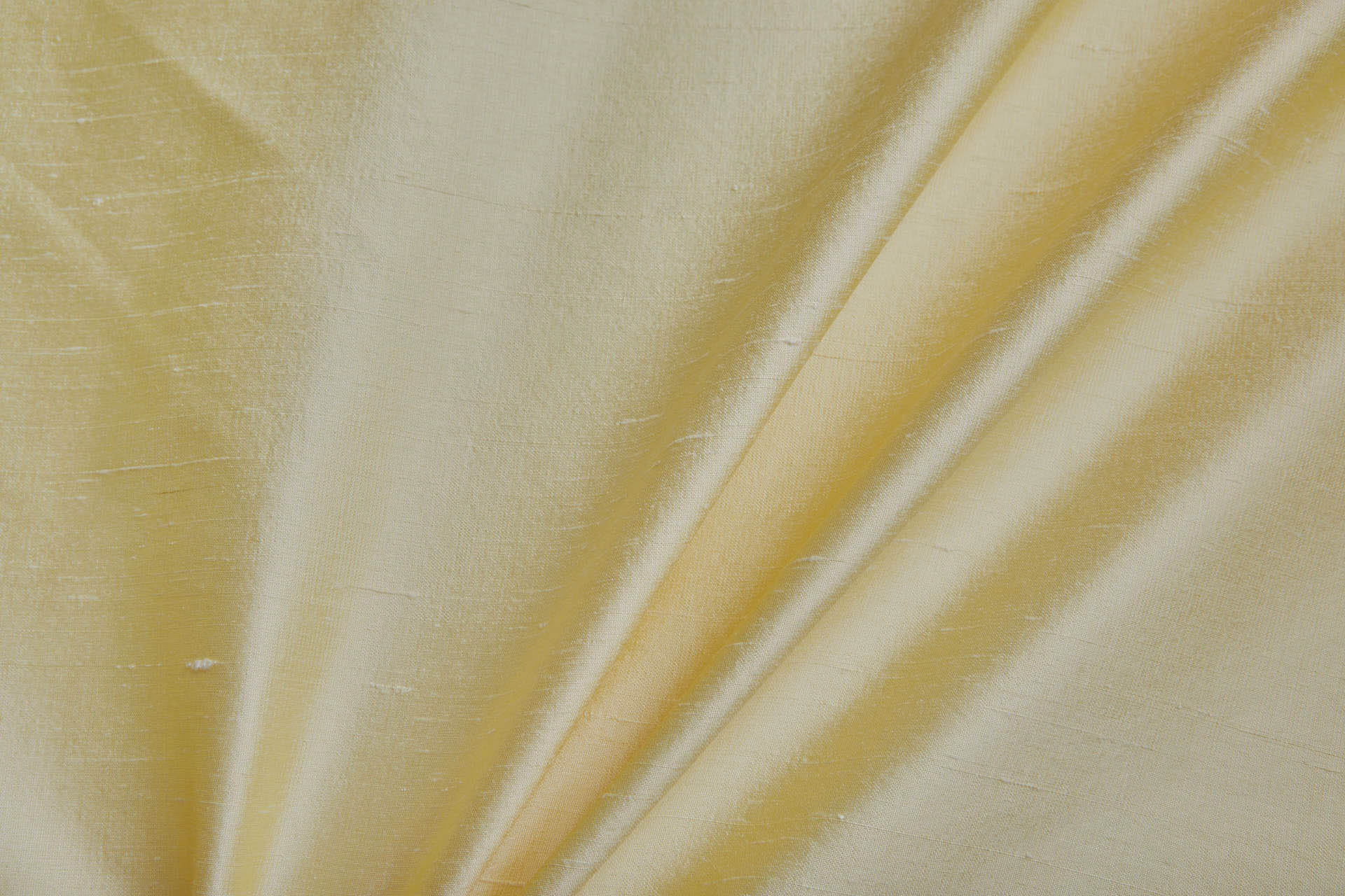 Textured Silk Dupion - Pale Yellow fabric, image 2 of 5