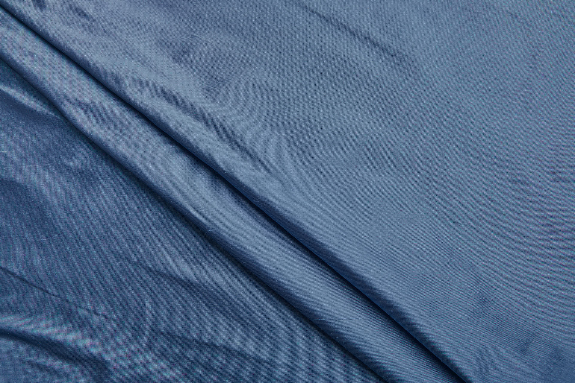 Silk Dupion - Steel Blue shot Black fabric, image 2 of 7