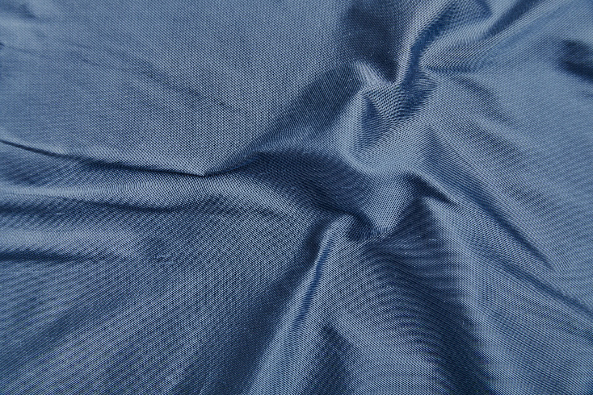 Silk Dupion - Steel Blue shot Black fabric, image 5 of 7