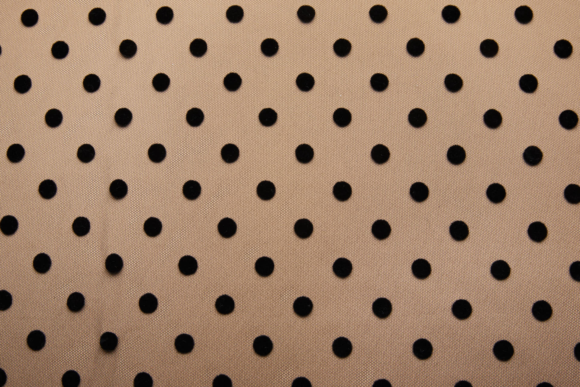 Polka Dot / Flock Spot Tulle - Black - Medium fabric, image 6 of 8