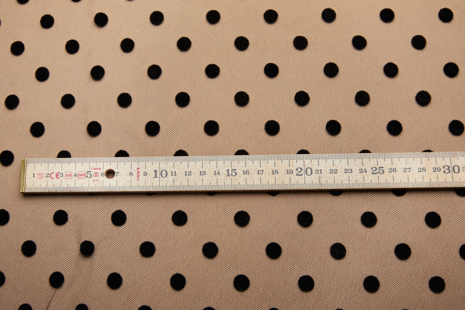 Polka Dot / Flock Spot Tulle - Black - Medium fabric, image 5 of 8