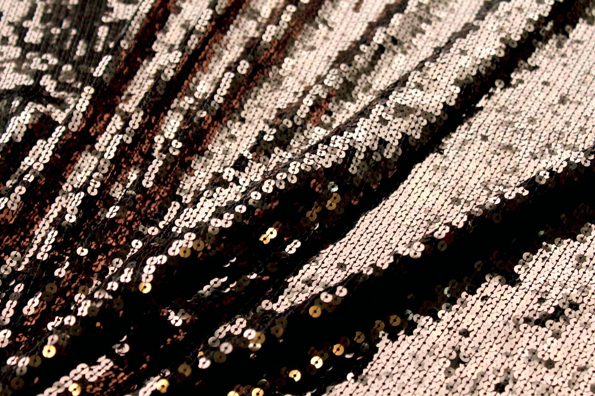 Sequin On Chiffon - Brown fabric, image 3 of 5