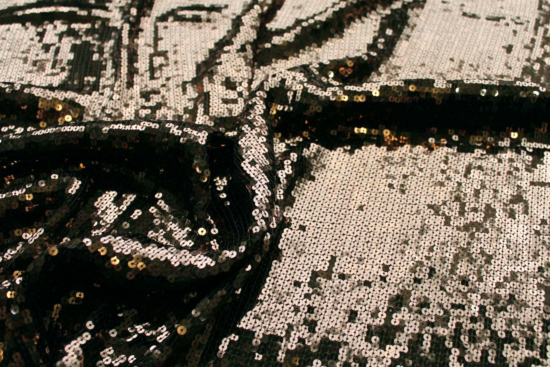 Sequin On Chiffon - Brown fabric, image 5 of 5