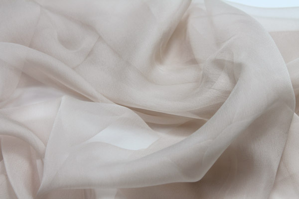 Oyster Silk Chiffon fabric, image 3 of 3