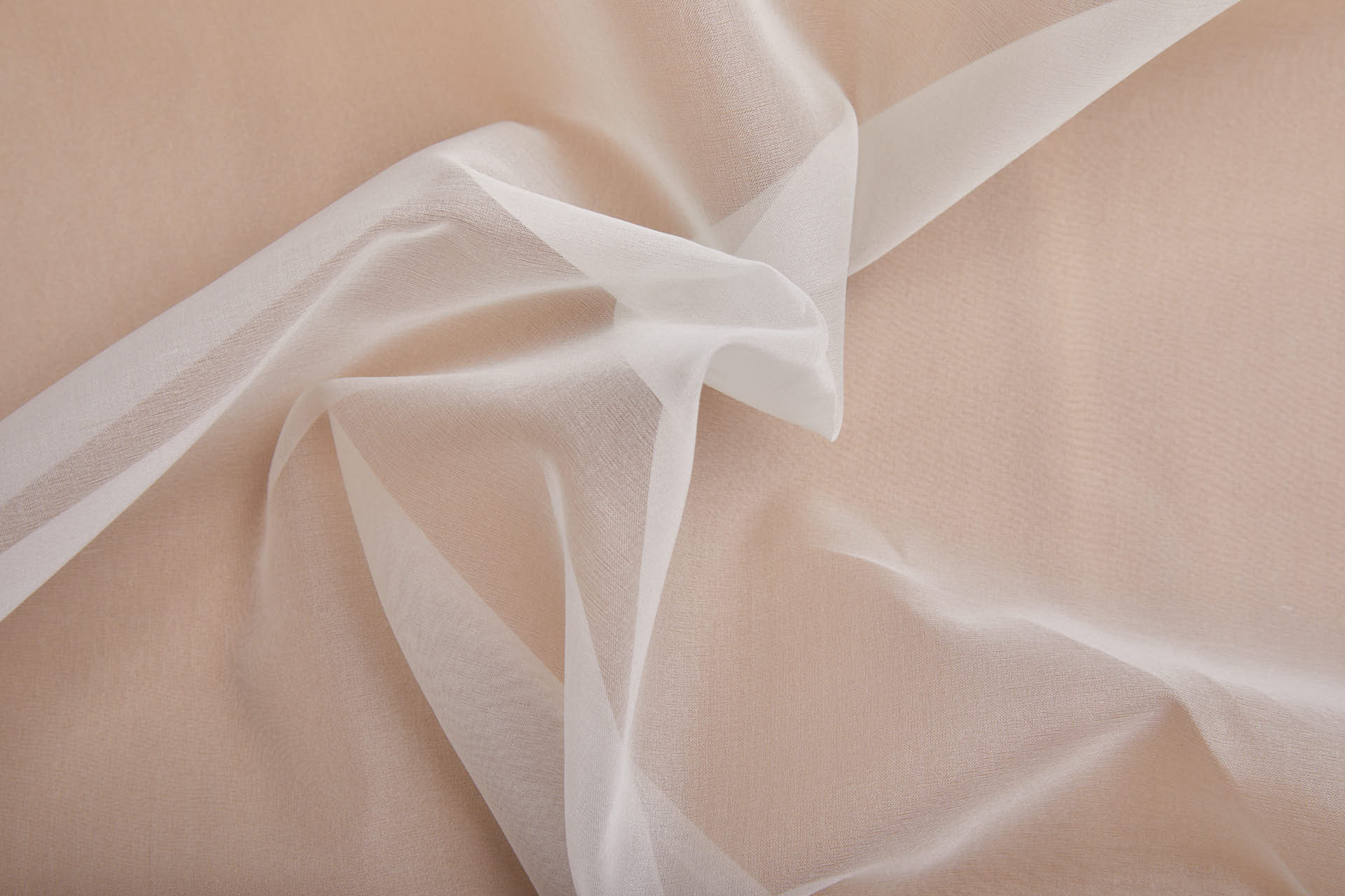 Fine Chinese Silk Organza - Ivory fabric, image 4 of 11