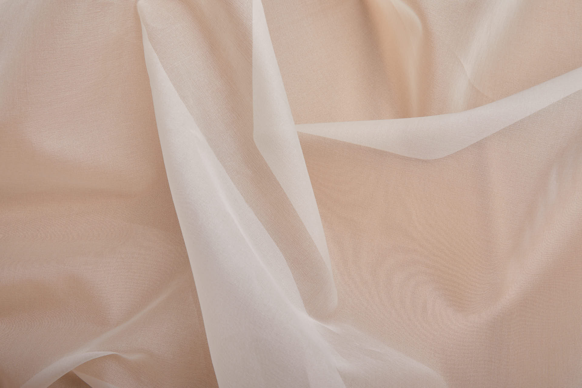Fine Chinese Silk Organza - Ivory fabric, image 9 of 11