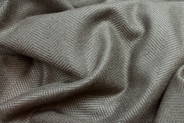 Herringbone Wool - Mushroom fabric, image 5 of 5