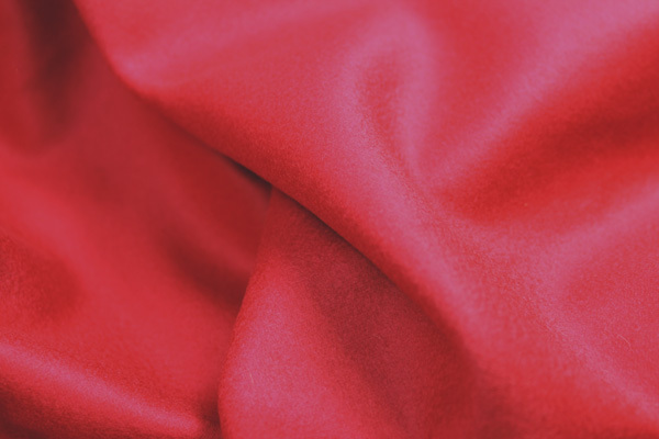 Cashmere & Wool Blend - Red fabric, image 3 of 4