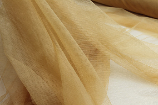 Soft Nylon Tulle - Gold - T28 fabric, image 3 of 4