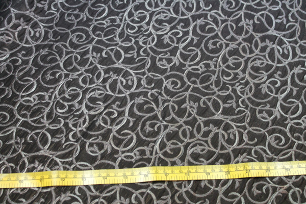 Cotton Viscose Brocade - Brown and Silver fabric, image 5 of 5