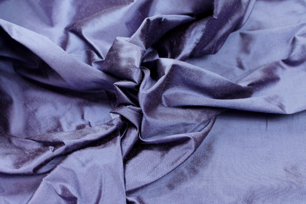 Silk Dupion - Violet Shot Black - B29 fabric, image 4 of 4