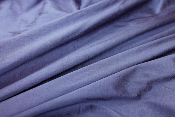 Silk Dupion - Violet Shot Black - B29 fabric, image 3 of 4