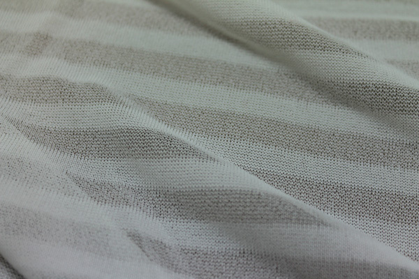 Striped Sheer Jersey - White fabric, image 2 of 5