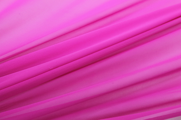 Fuchsia Silk Georgette - 110cm wide fabric, image 3 of 4