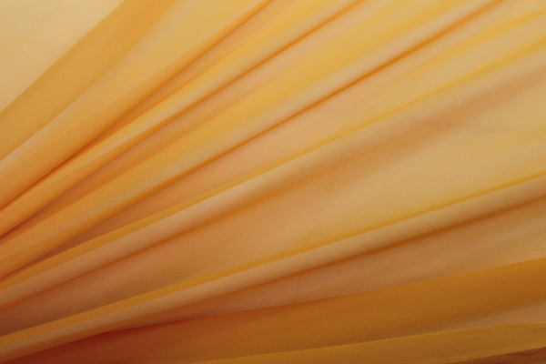 Deep Yellow Silk Georgette fabric