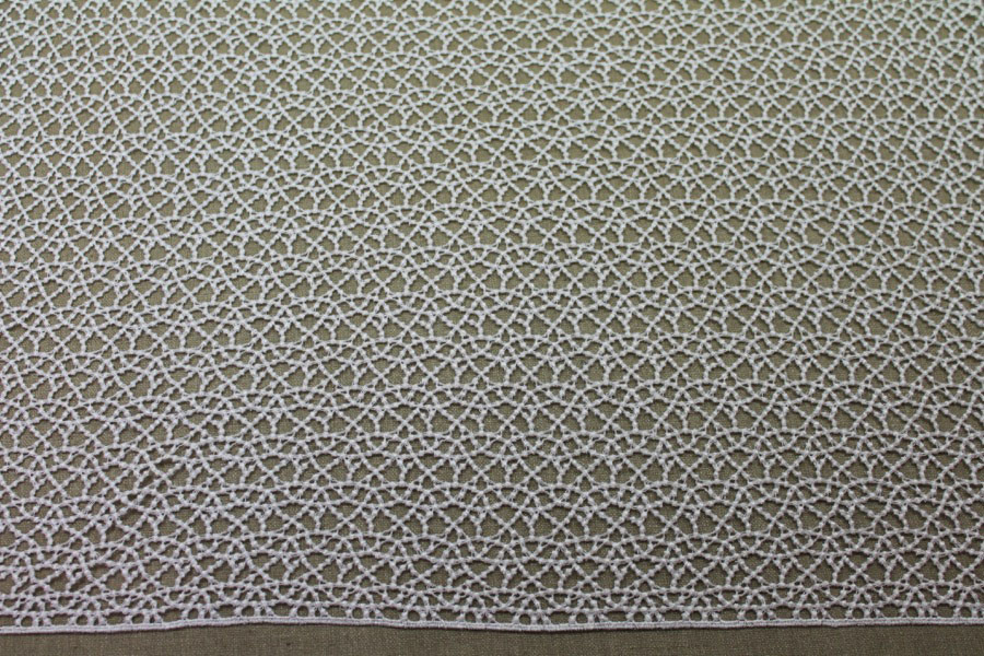 Guipure Lace - Dot Pattern - Ivory fabric, image 3 of 7