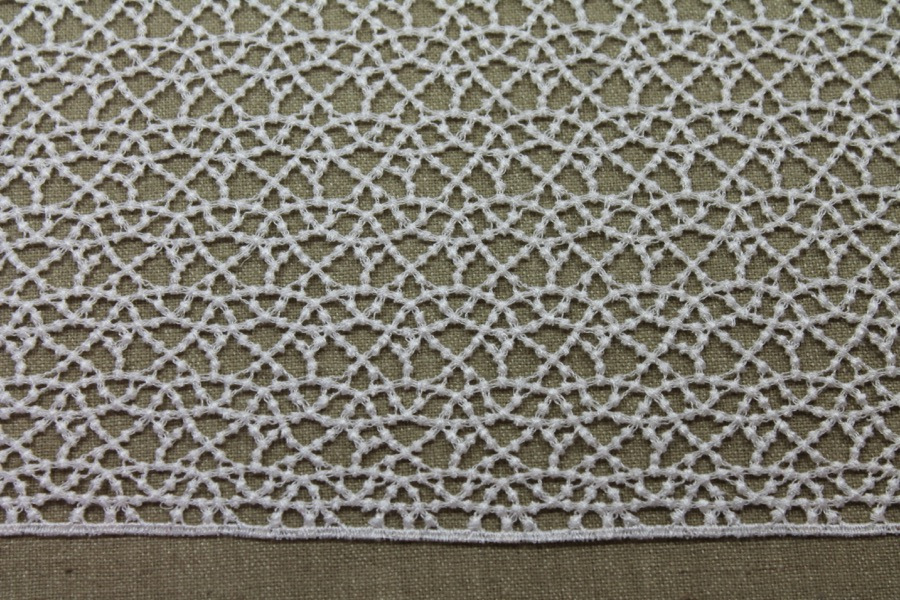 Guipure Lace - Dot Pattern - Ivory fabric, image 6 of 7
