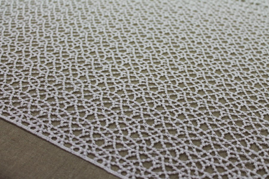 Guipure Lace - Dot Pattern - Ivory fabric, image 5 of 7
