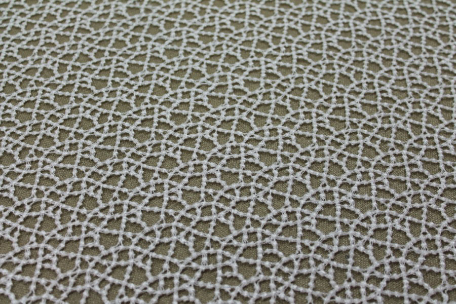 Guipure Lace - Dot Pattern - Ivory fabric, image 2 of 7