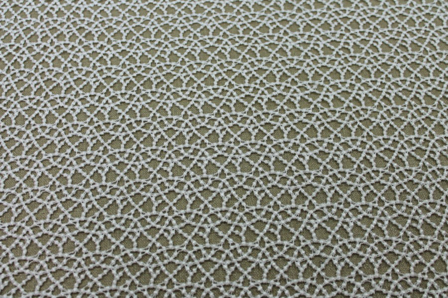 Guipure Lace - Dot Pattern - Ivory fabric, image 4 of 7