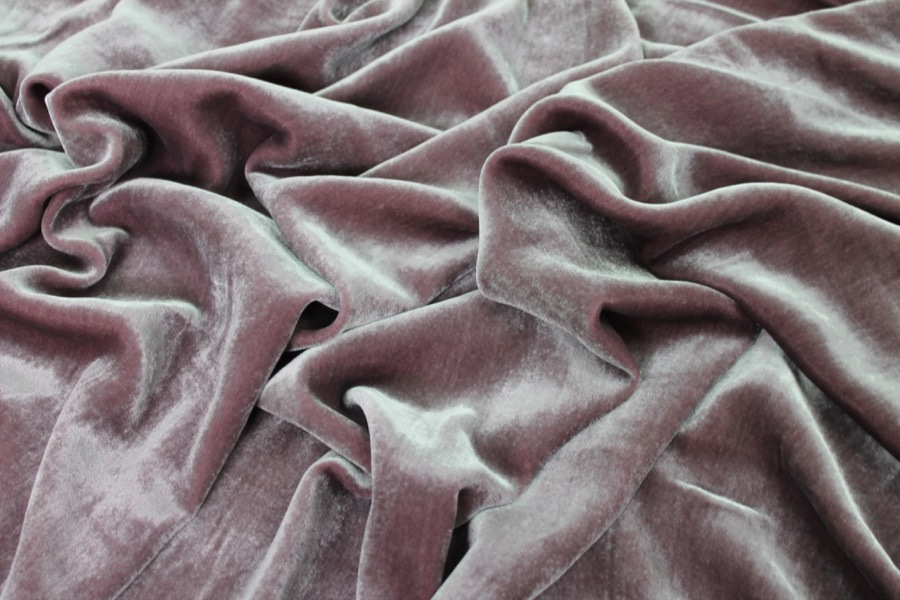Silk Velvet - Grape fabric, image 4 of 6