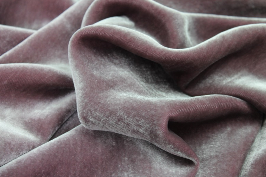 Silk Velvet - Grape fabric, image 3 of 6