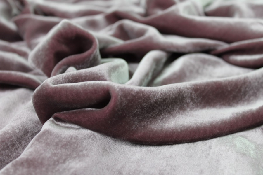 Silk Velvet - Grape fabric, image 2 of 6