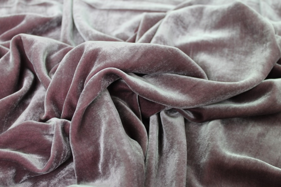 Silk Velvet - Grape fabric, image 5 of 6