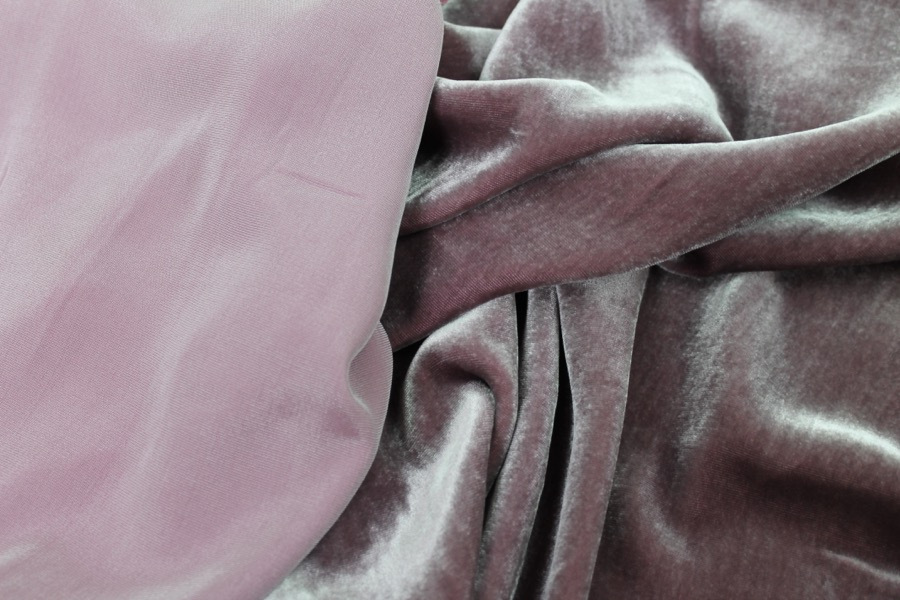 Silk Velvet - Grape fabric, image 6 of 6