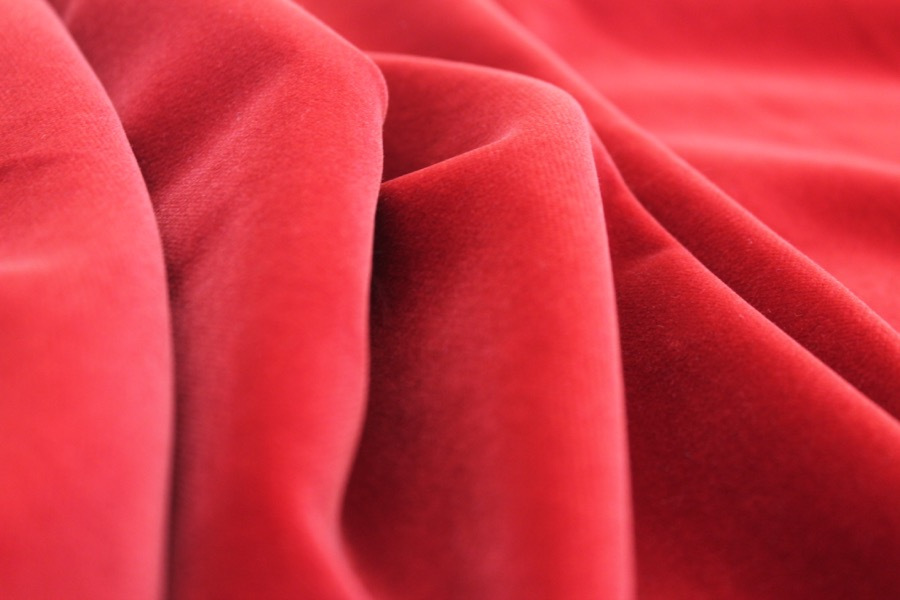 Cotton Velvet - Red fabric, image 5 of 6