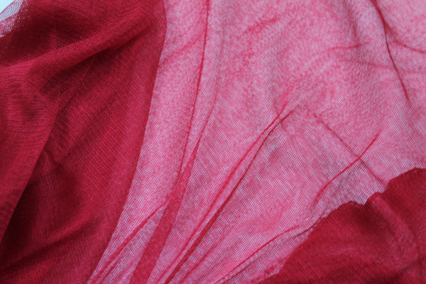 Soft Silk Tulle - Red fabric, image 4 of 6