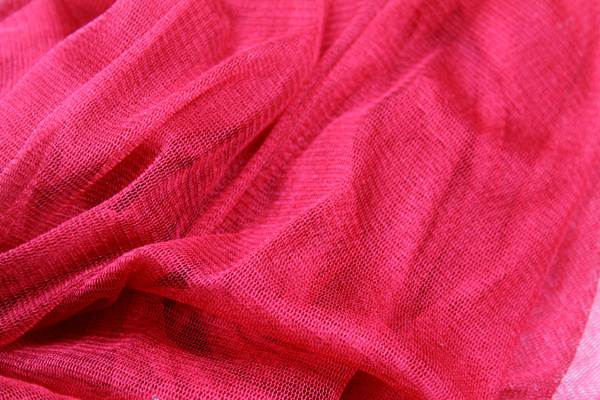 Soft Silk Tulle - Red fabric, image 2 of 6