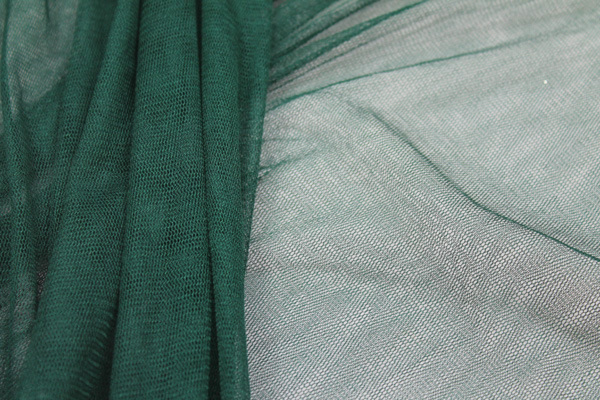 Soft Silk Tulle - Green fabric, image 3 of 5