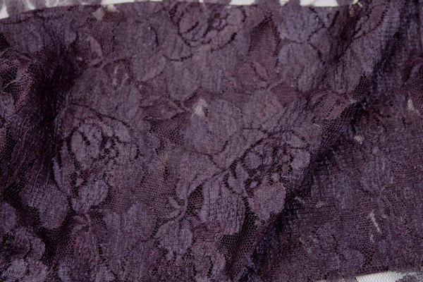 Simple Lace - Aubergine fabric, image 4 of 5